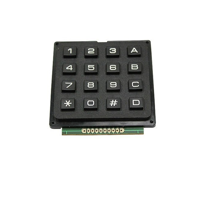 Teclado Matricial de 16 Teclas (4×4) – Botones de Plástico ABS y Alta Durabilidad
