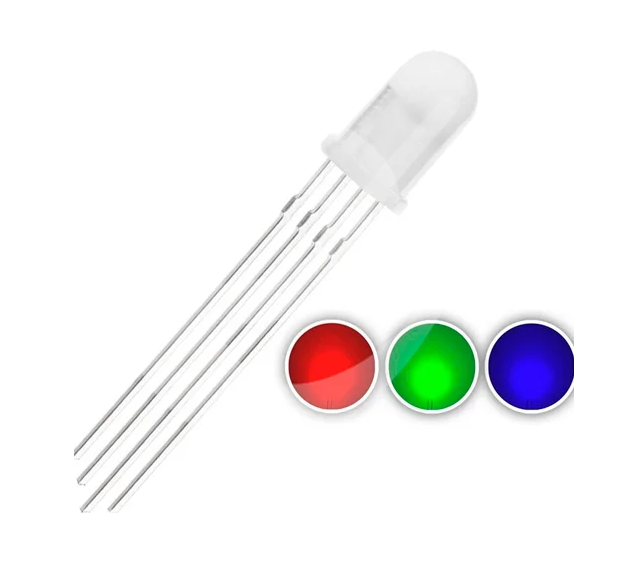 LED Difuso RGB 5mm – Luz Multicolor Suave y Homogénea para Proyectos Electrónicos