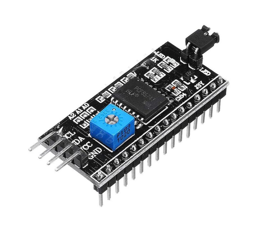 Módulo Adaptador Interfaz I2C para LCD 16×2 y 20×4 – Simplifica tu Conexión y Ahorra Pines